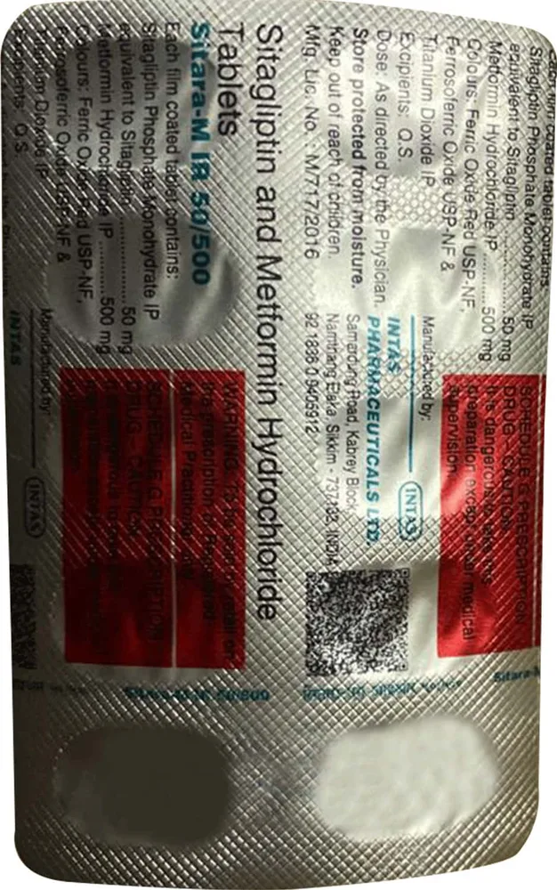 Sitara M Ir 50/500mg Strip Of 10 Tablets