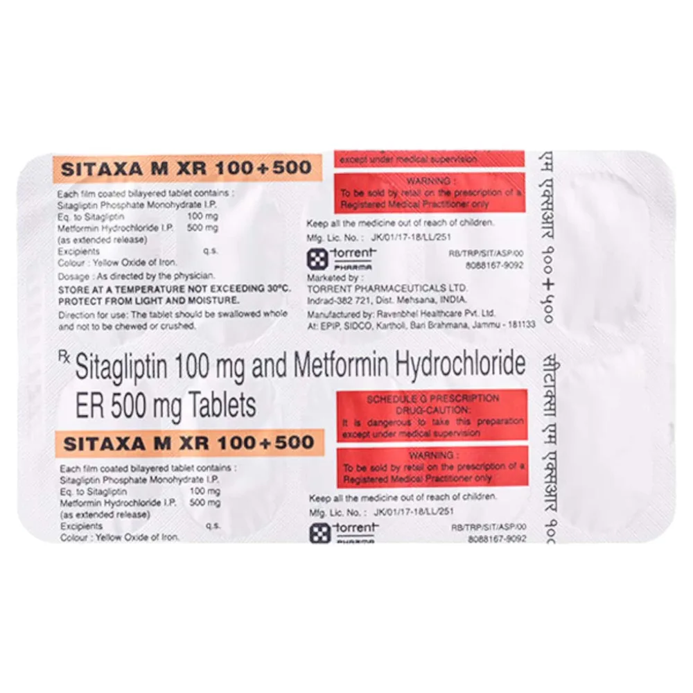 Sitaxa M Xr 100/500mg Strip Of 10 Tablets