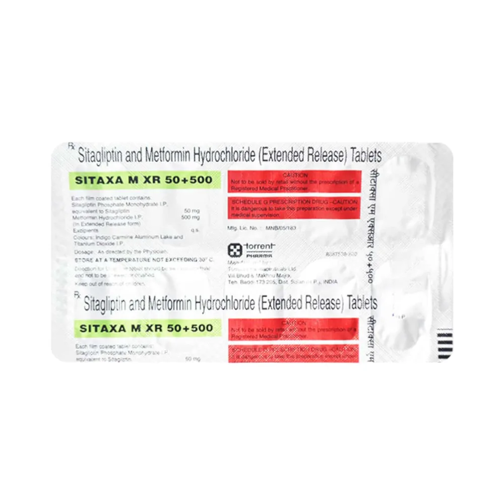 Sitaxa M Xr 50/500mg Strip Of 10 Tablets