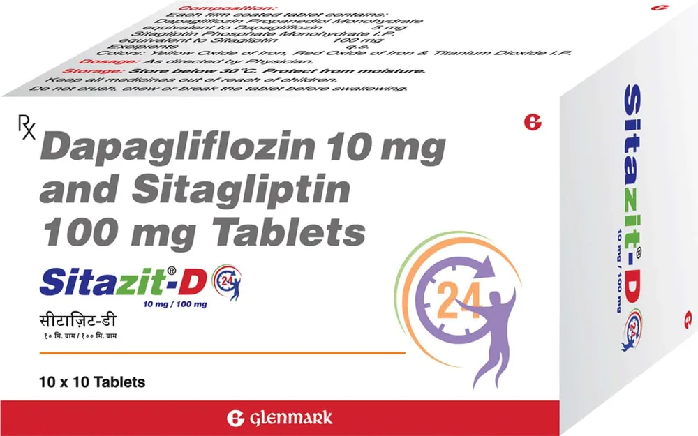 Sitazit D 10/100mg Strip Of 10 Tablets