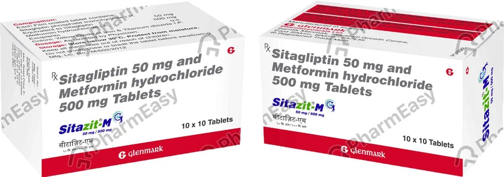 Sitazit M 50/500mg Strip Of 10 Tablets