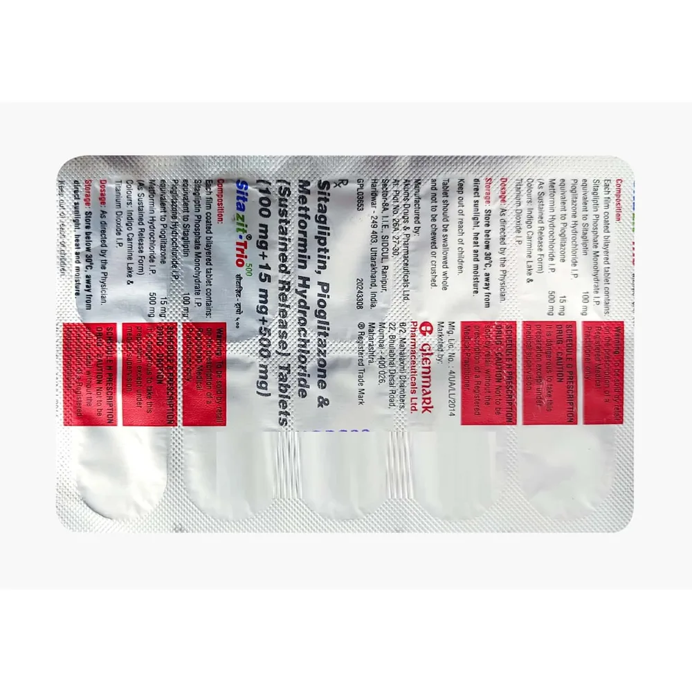Sitazit Trio 500 Tablet