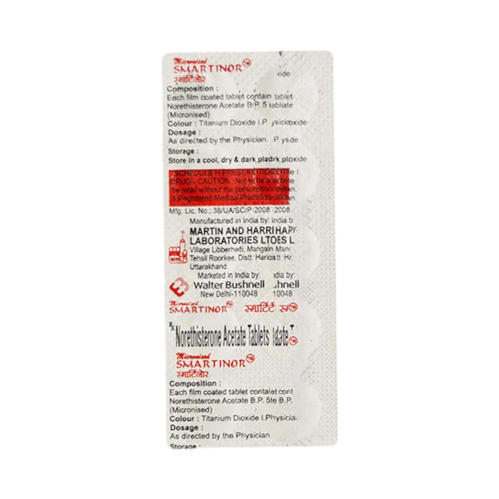 Smartinor 5mg Strip Of 10 Tablets