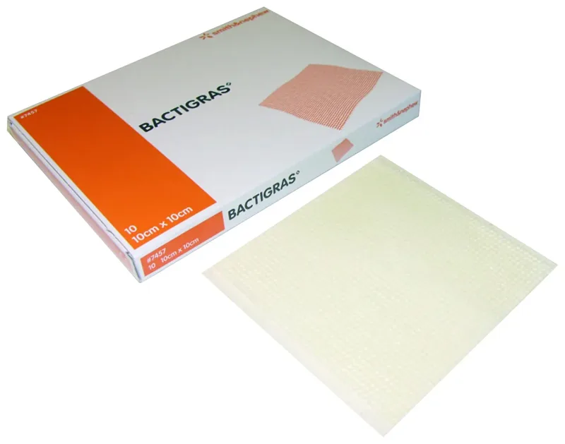 Sterile Gauze Pads 10X10cm Smith & Nephew, Cotton Absorbent Pads, 10-Piece Box, Adhesive Style, General Medical Supplies