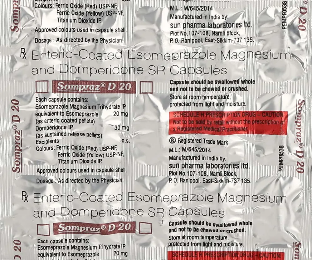 Sompraz D 20 Capsule