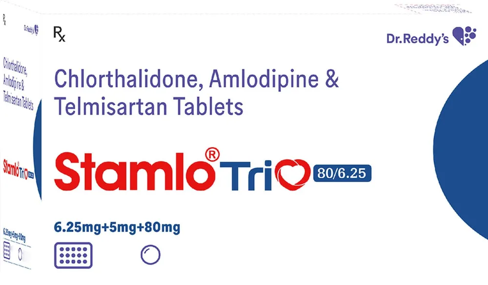 Stamlo Trio 80/6.25mg Strip Of 15 Tablets