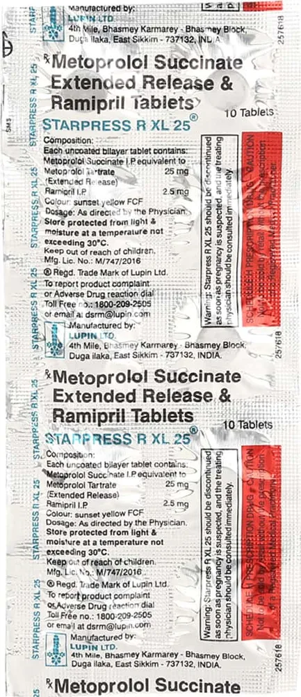 Starpress R Xl 25mg Strip Of 10 Tablets