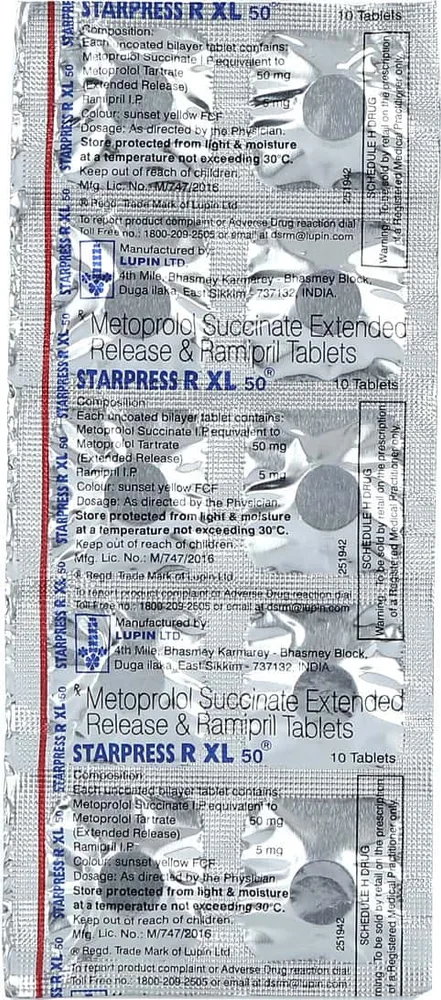 Starpress R Xl 50mg Strip Of 10 Tablets