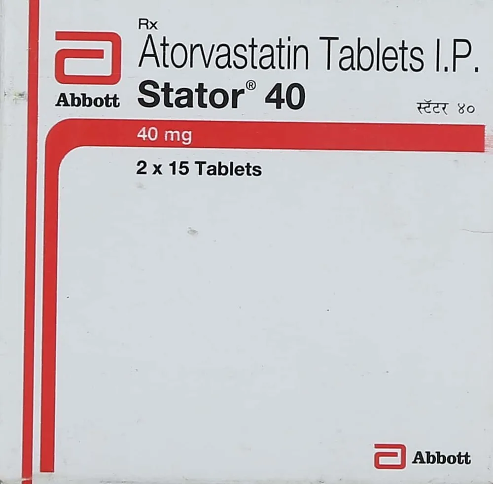 Stator 40mg Strip Of 15 Tablets