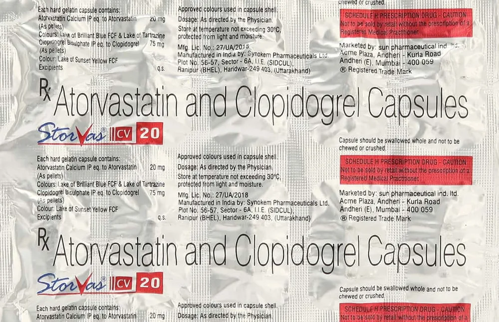 Storvas Cv 20mg Strip Of 10 Capsules