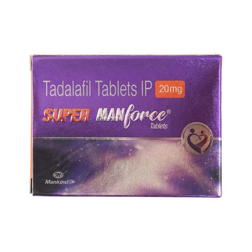 Super Manforce 20mg Strip Of 4 Tablets