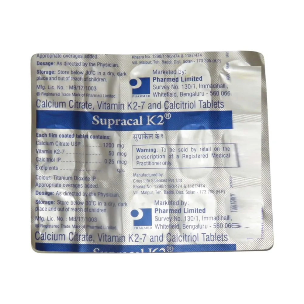 Supracal K2 Strip Of 15 Tabets
