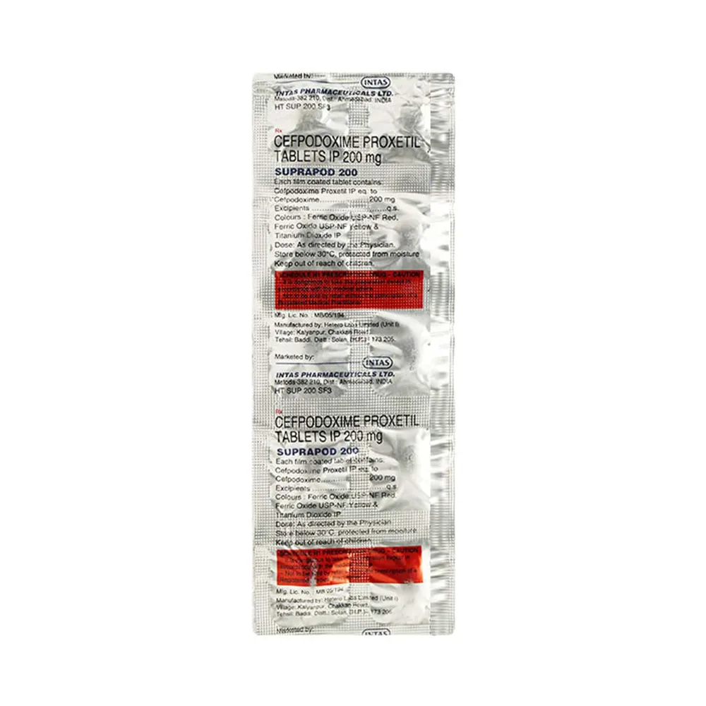 Suprapod 200mg Strip Of 10 Tablets