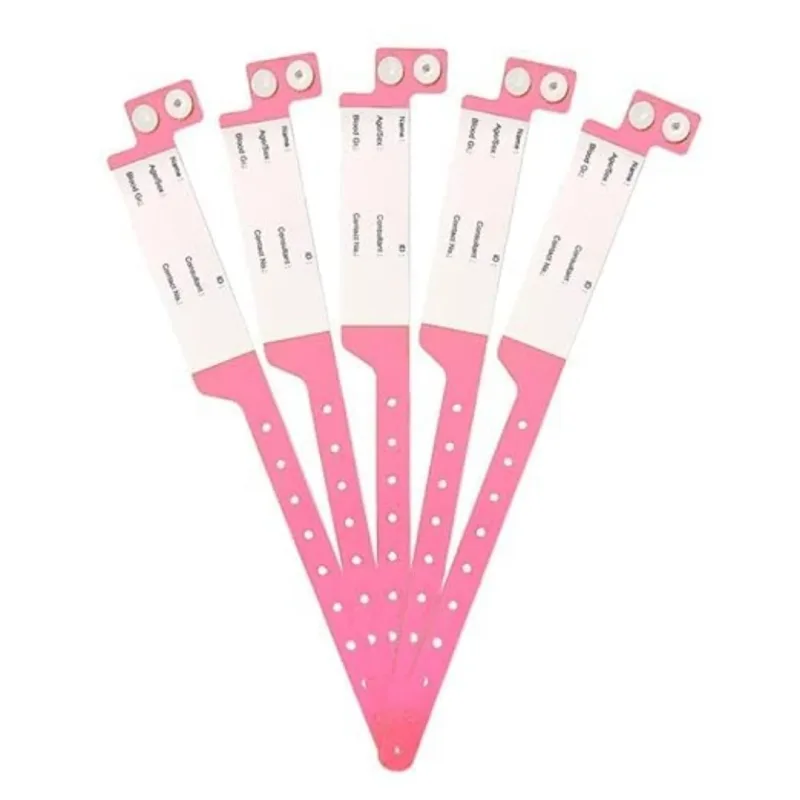 Patient ID Band Adult Pink Female