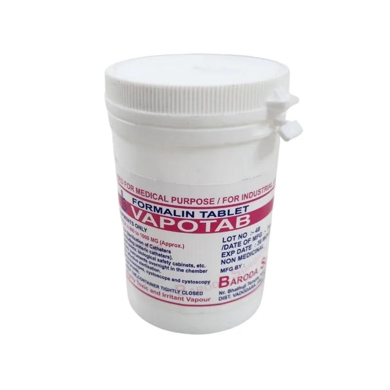 Formalin Tablet for Vapour Sterilisation of Equipments