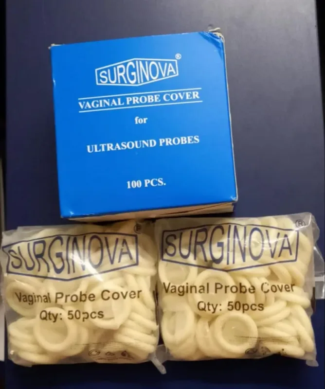 Surginova Vaginal Probe Cover, Latex Pack of  100