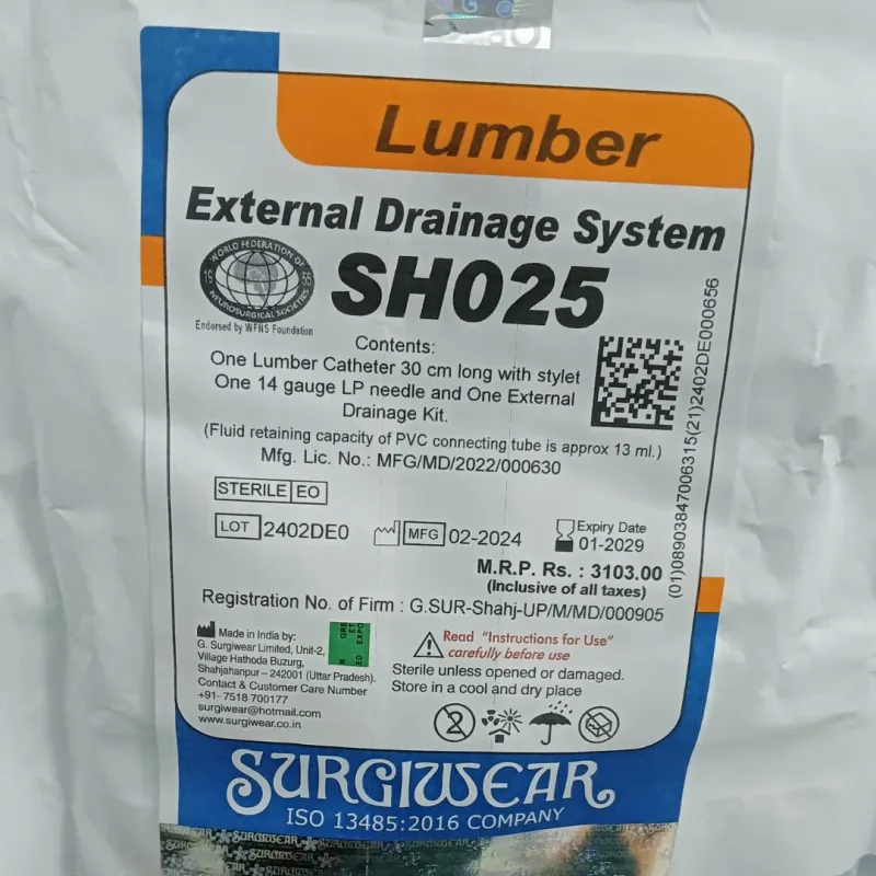 Surgiwear Lumber External Drainage System (SH025)