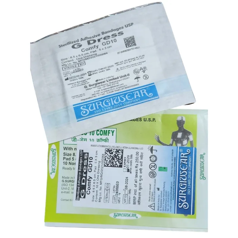 Surgiwear G-Dress 10 Comfy - Sterilized Adhesive Bandages | 10 Pieces