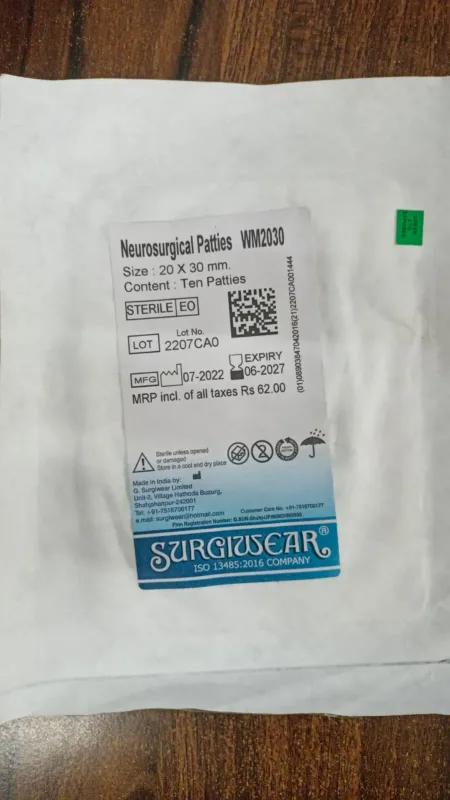 Surgiwear Neurosurgical Patties
