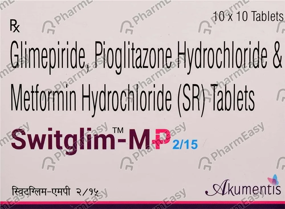 Switglim Mp 2/15mg Strip Of 10 Tablets