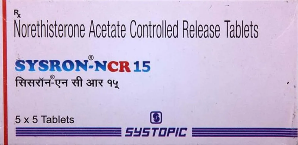 Sysron Ncr 15mg Strip Of 5 Tablets