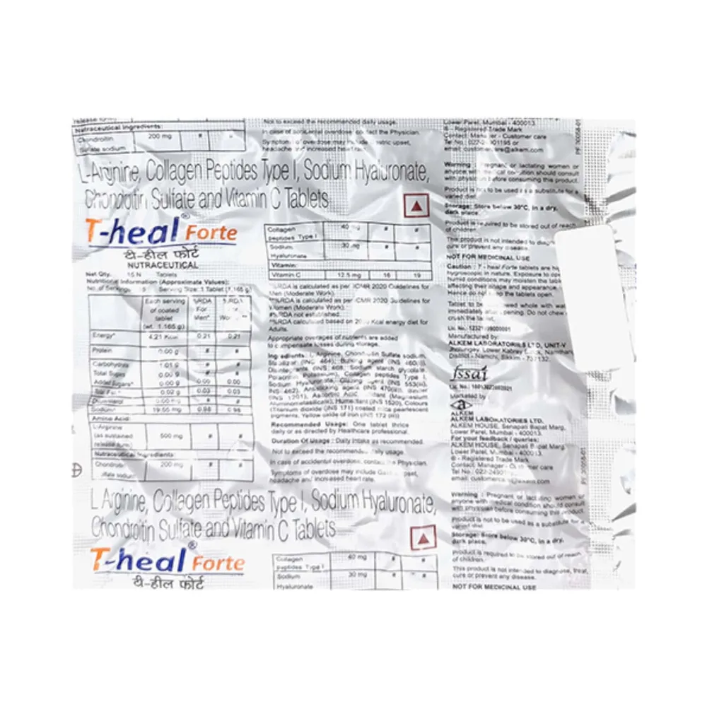 T Heal Forte Strip Of 15 Tablets