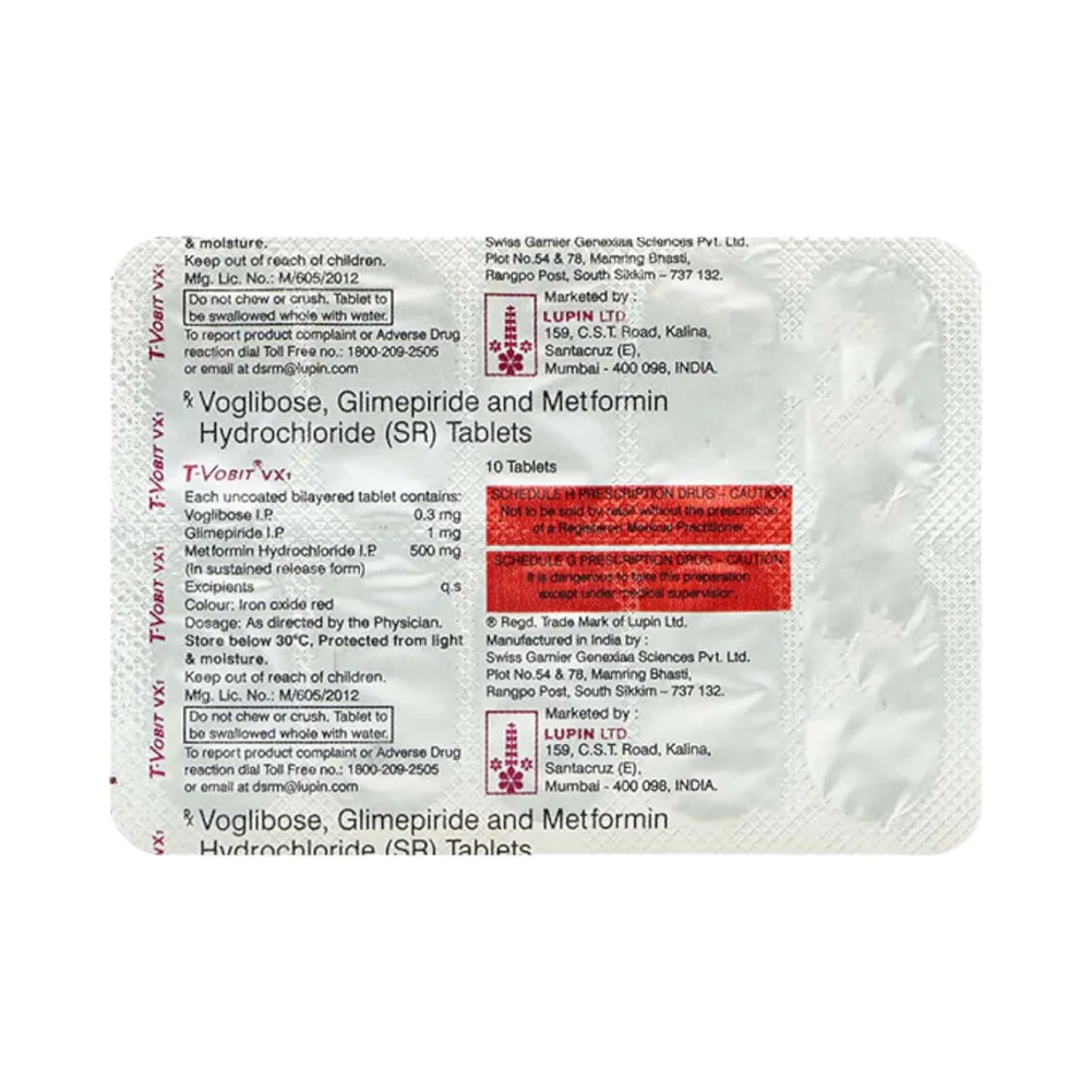 T Vobit Vx 1mg Strip Of 10 Tablets