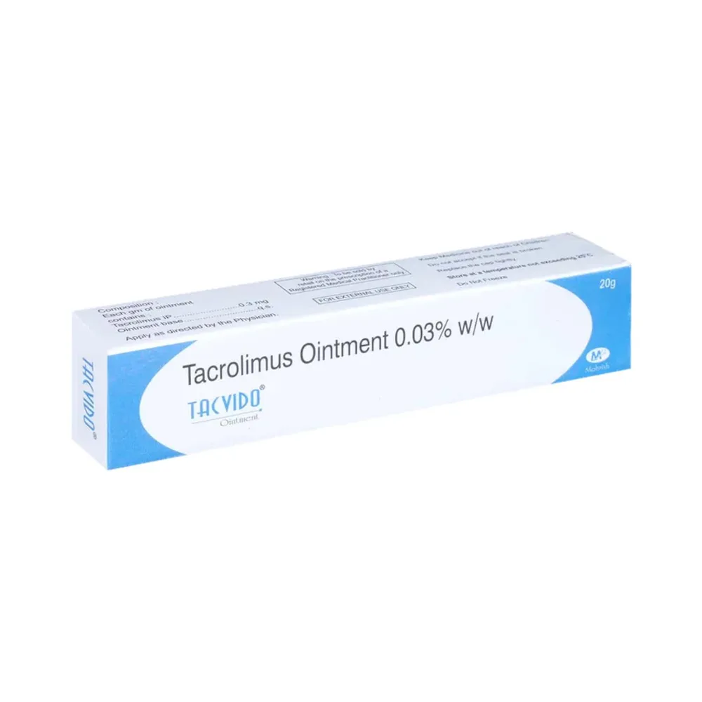 Tacvido 0.03% Tube Of 20gm Cream