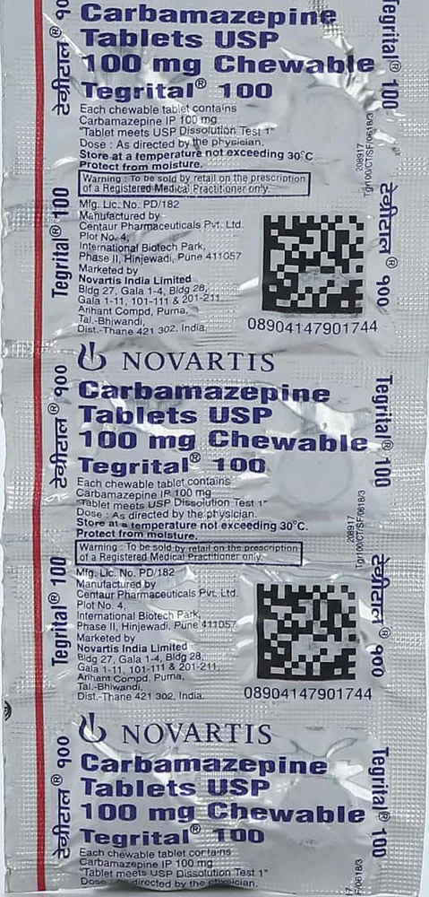 Tegrital 100mg Strip Of 10 Tablets