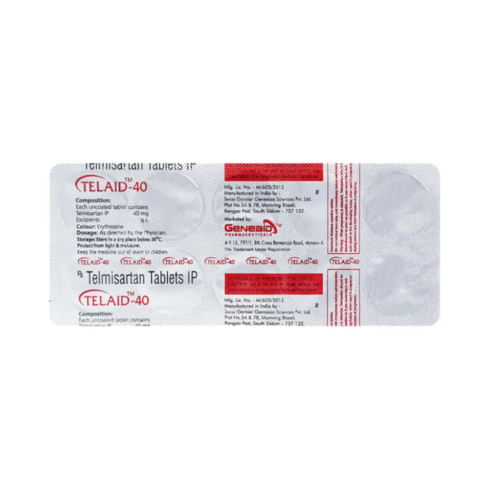Telaid 40mg Strip Of 10 Tablets