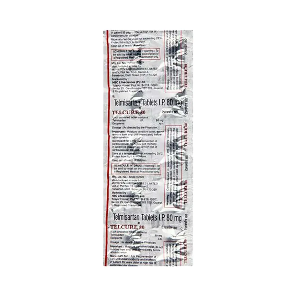 Telcure 80mg Strip Of 10 Tablets
