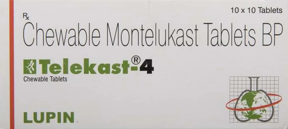 Telekast 4mg Strip Of 10 Chewable Tablets