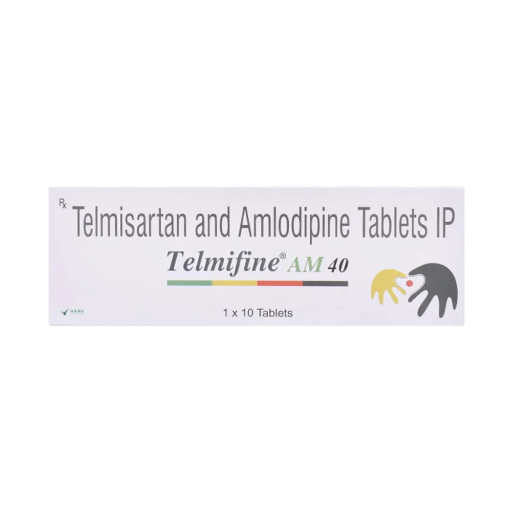Telmifine Am 40/5mg Strip Of 10 Tablets