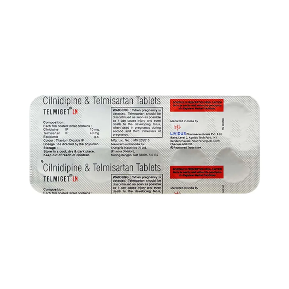 Telmiget Ln Strip Of 10 Tablets
