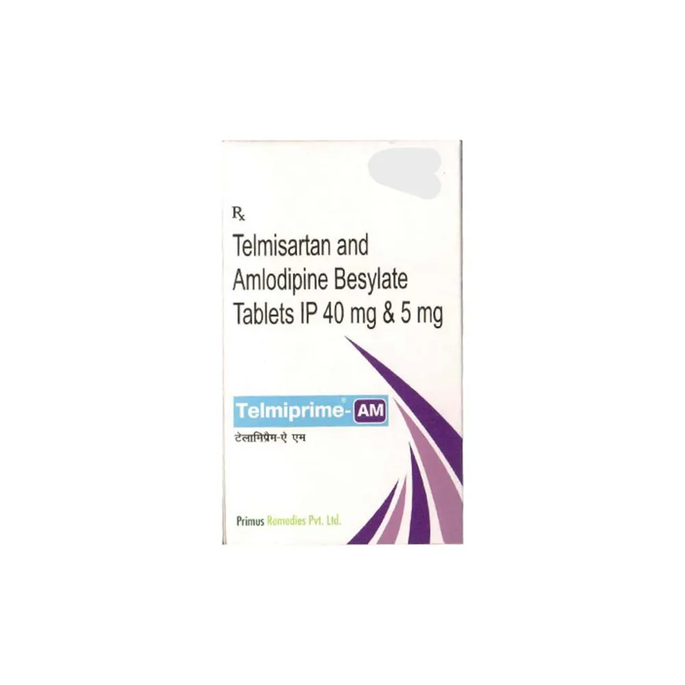 Telmiprime Am 40mg Strip Of 15 Tablets