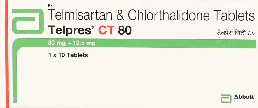 Telpres Ct 80/12.5mg Strip Of 10 Tablets