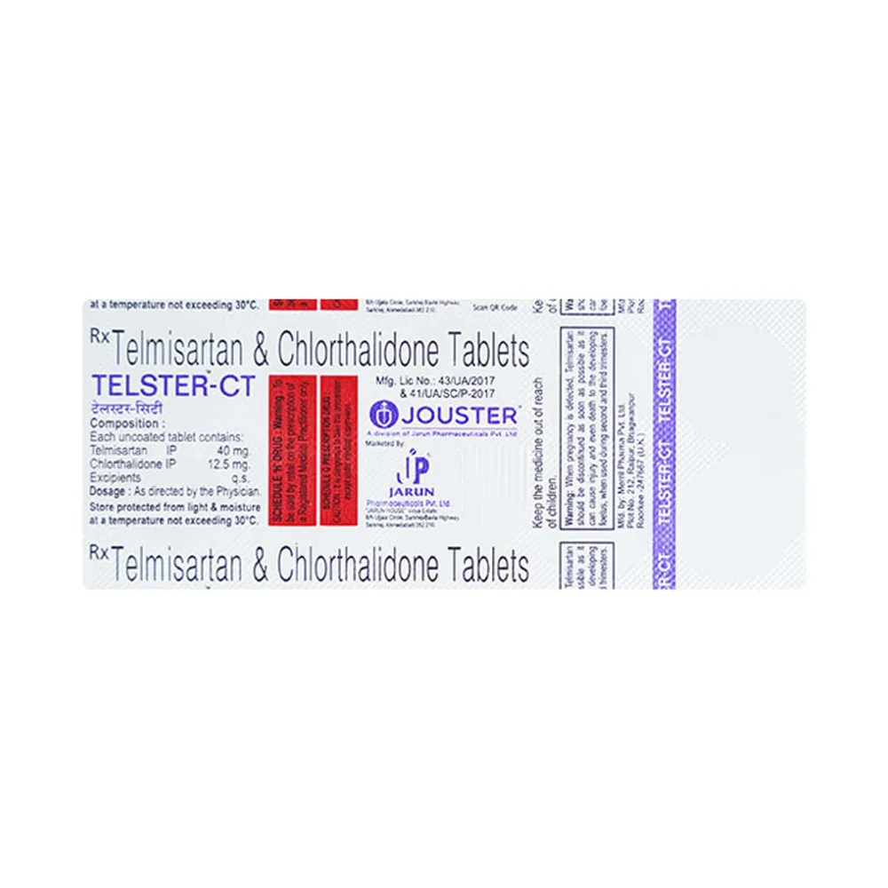 Telster Ct 40/12.5mg Strip Of 10 Tablets