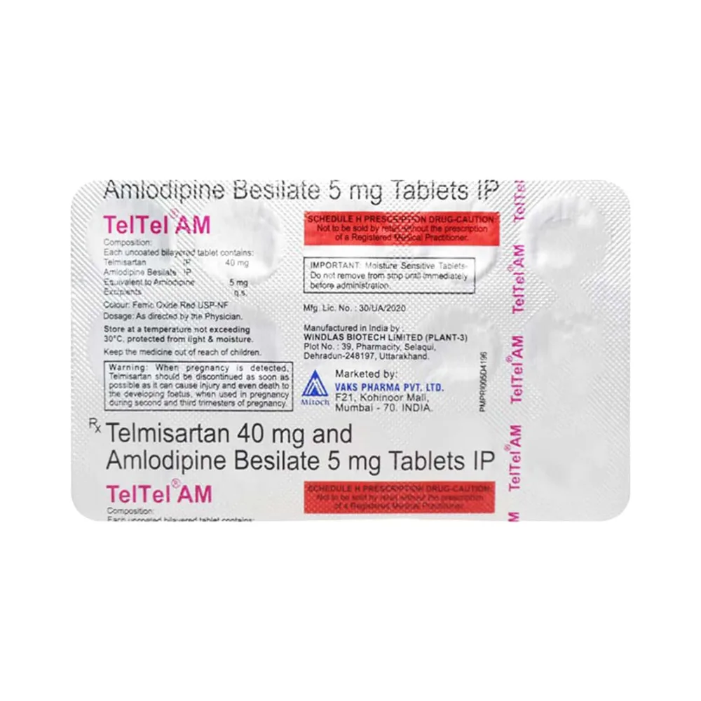 Teltel Am Strip Of 15 Tablets