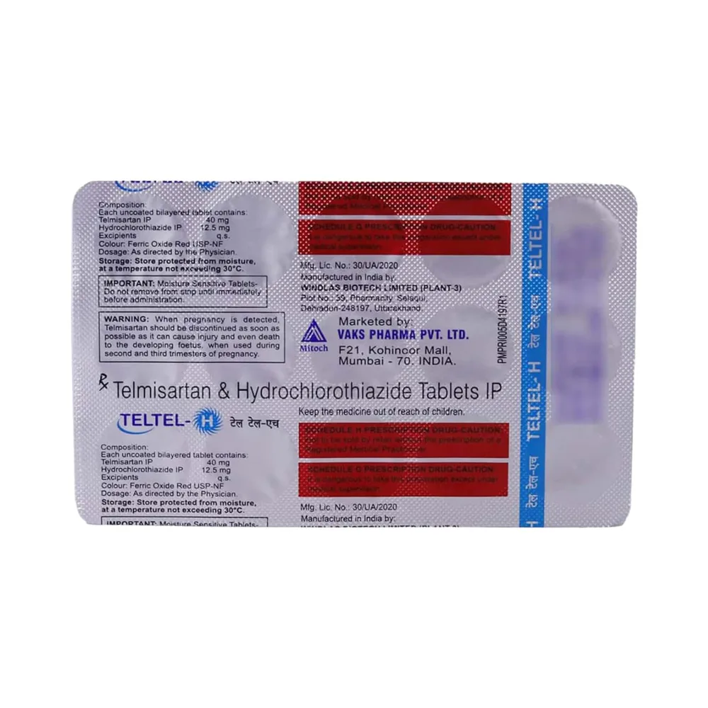 Teltel H Strip Of 15 Tablets