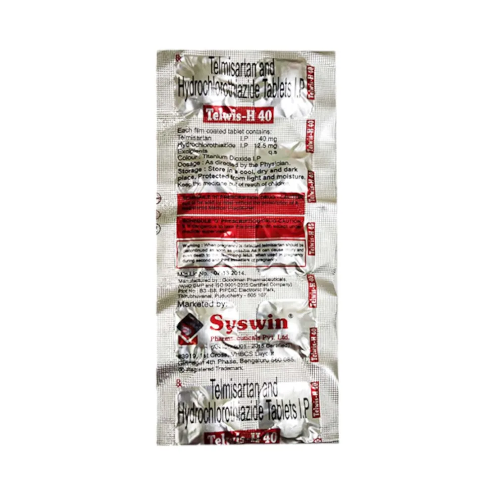 Telwis H 40mg Strip Of 10 Tablets