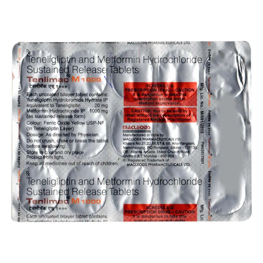 Tenlimac M 1000 Strip Of 15 Tablets