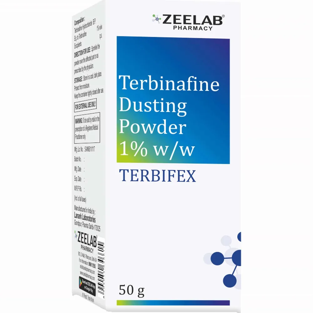 Terbifex Bottle Of 50gm Dusting Powder