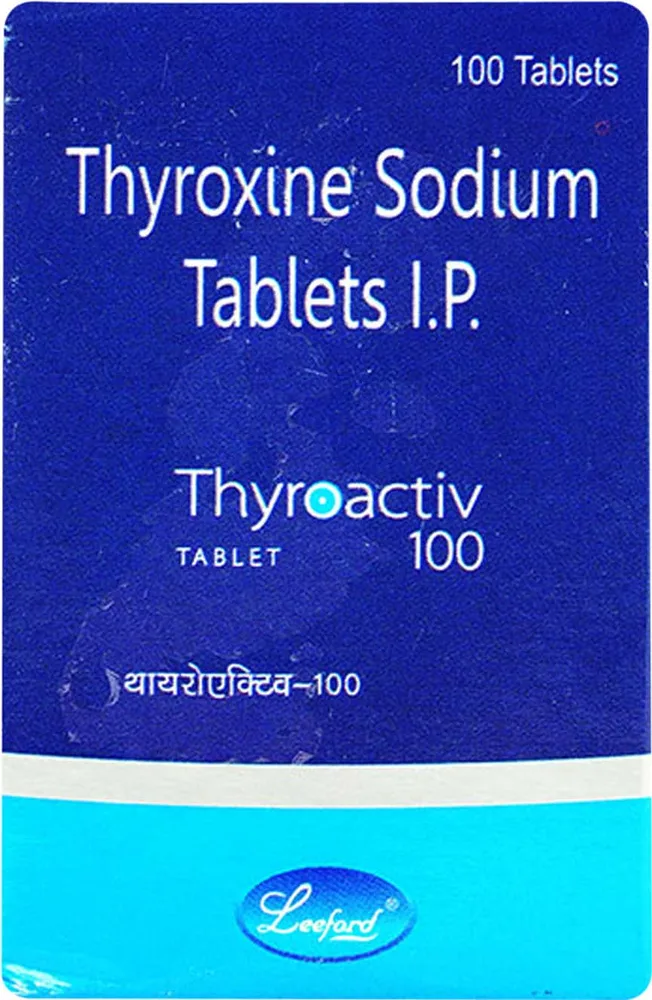 Thyroactiv 100mcg Bottle Of 100 Tablets