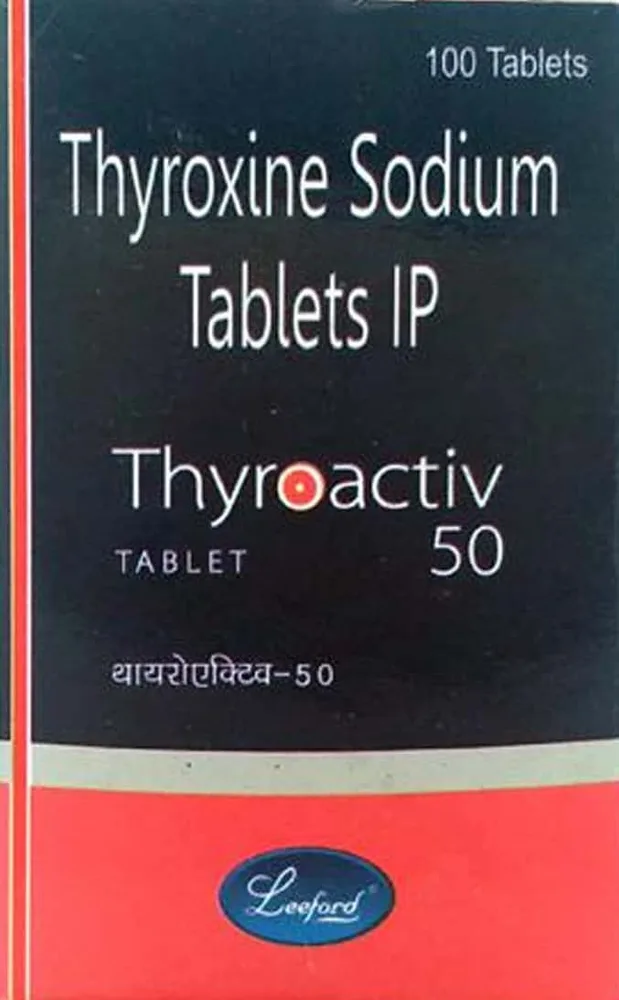 Thyroactiv 50mcg Bottle Of 100 Tablets