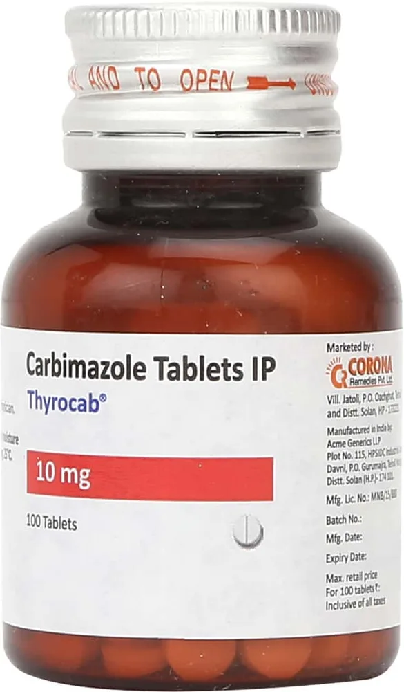 Thyrocab 10mg Bottle Of 100 Tablets