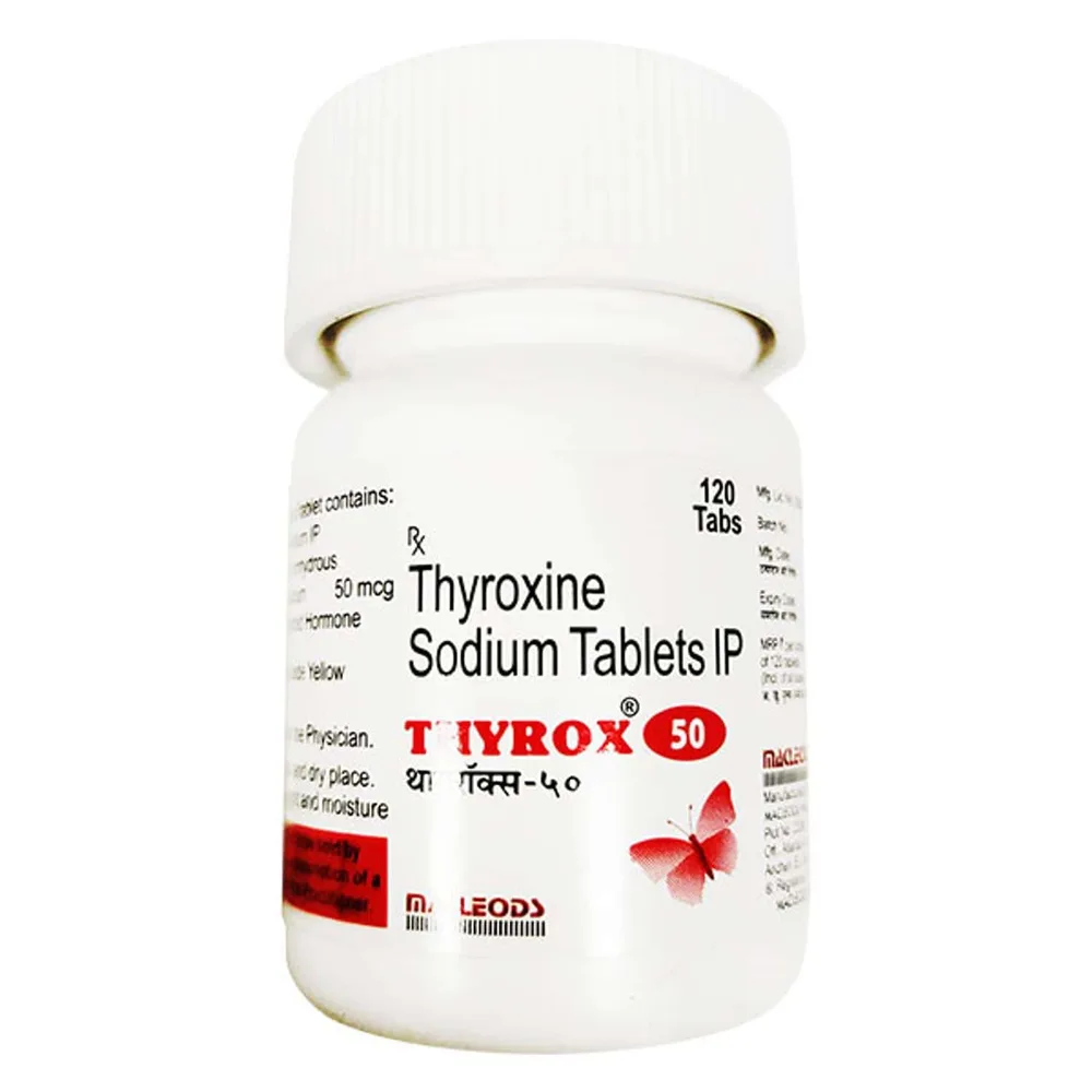Thyrox 50mcg Bottle Of 120 Tablets