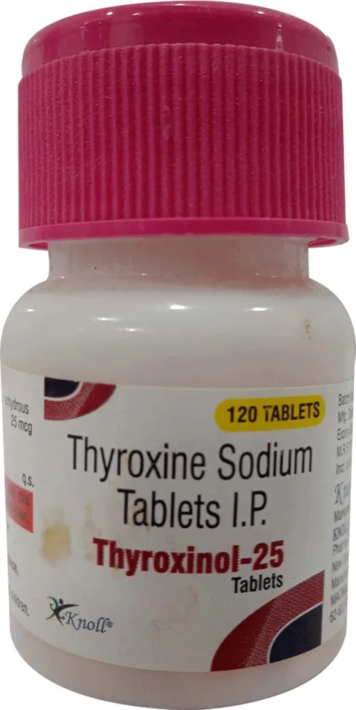 Thyroxinol 25mcg Bottle Of 120 Tablets