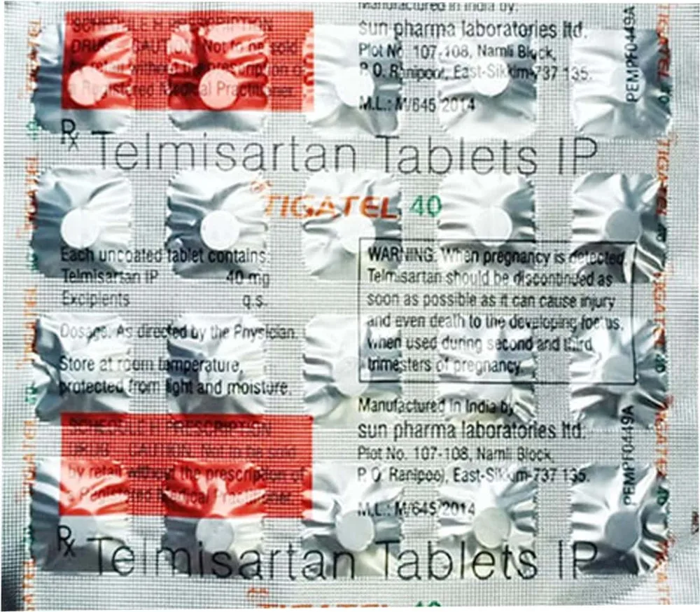Tigatel 40mg Strip Of 20 Tablets