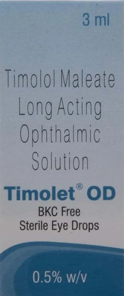 Timolet Od Bkc Free Bottle Of 3ml Eye Drops