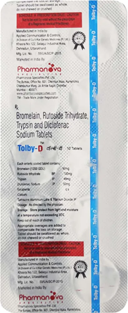 Tolby D Strip Of 10 Tablets
